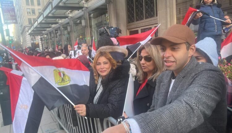 استقبال حاشد من الجالية المصرية في واشنطن