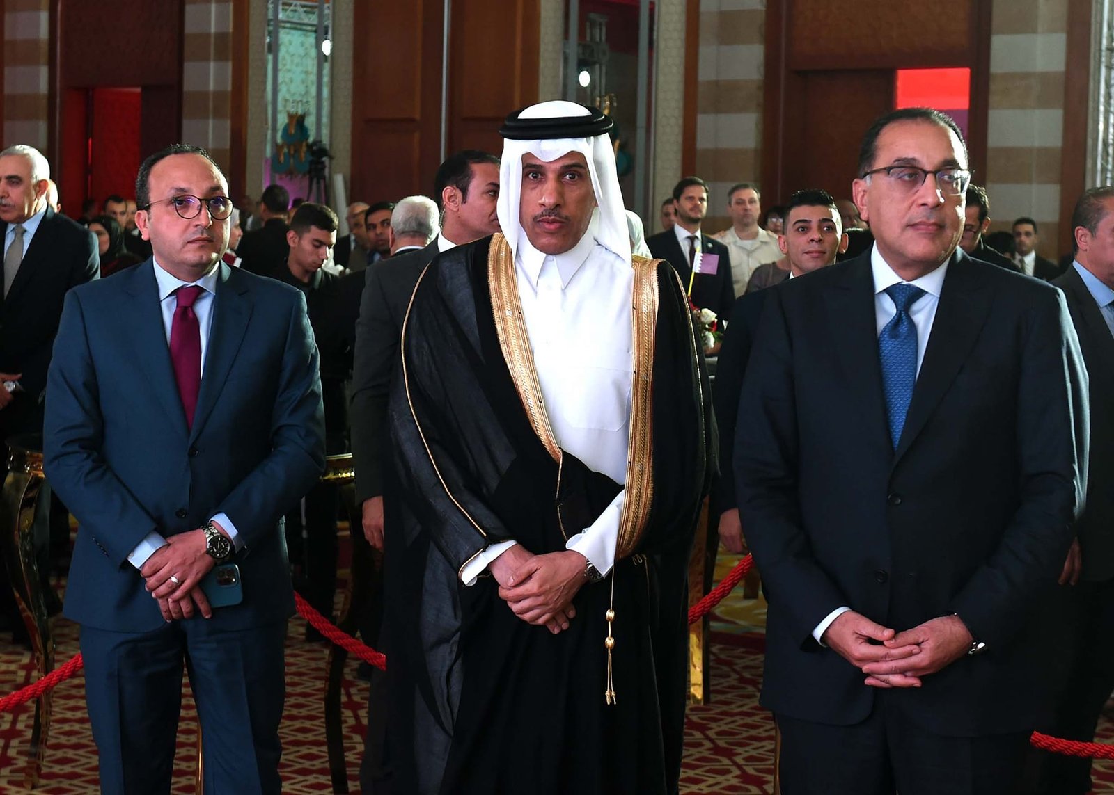 رئيس الوزراء يشهد احتفالية بمناسبة مرور خمسين عاماً على تدشين العلاقات الدبلوماسية بين مصر وقطر