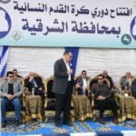 وزير الرياضة ومحافظ الشرقية يفتتحان مركز شباب ابو حماد للكرة النسائية