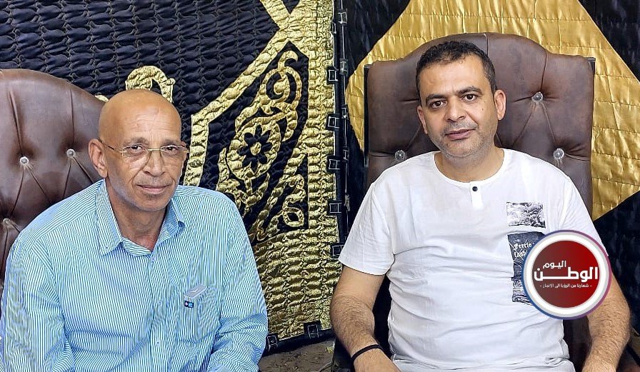 الدكتور محمد سامي النجار والاستاذ حسن النجار رئيس تحرير جريدة الوطن اليوم