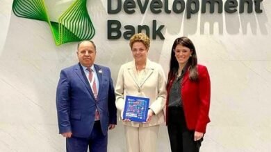 وزيرة التعاون الدولي تلتقي المحافظ المناوب لمصر بالصين لدى بنك التنمية الجديد لدفع جهود التنمية في مصر