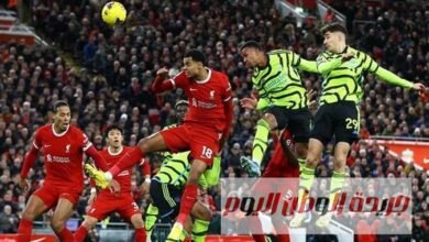 بعد هدف محمد صلاح المدافع البرازيلي جابرييل بين ليفربول ضد فريق آرسنال جدوال هدافي الدوري الإنجليزي