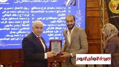 حماة الوطن بالشرقية يكرمون محمود حافظ رئيس قطاع الدائرة الاولي بالمحافظة 