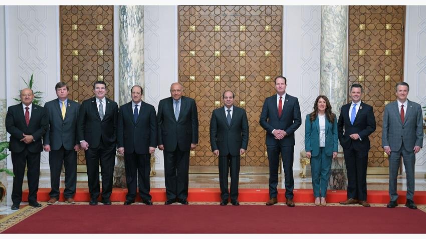 الرئيس المصري عبد الفتاح السيسي يستقبل وفدًا من مجلس النواب الأمريكي