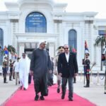 مراسم استقبال الرئيس السيسي لرئيس دولة الإمارات العربية بمدينة العالمين 