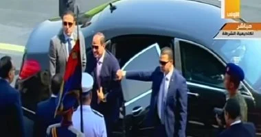 عاجل .. الرئيس السيسي يصل مقر اكاديمية الشرطة بالقاهرة الجديدة لحضور الاحتفال بتخريج دفعة جديدة من طلبة الكلية
