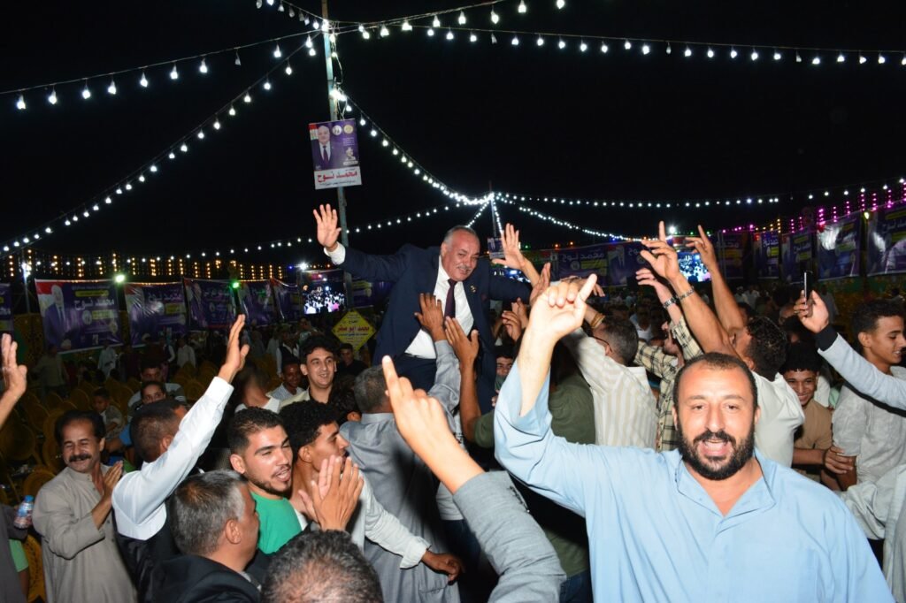 حشود جماهيرية حاشدة في مؤتمر حزب حماة الوطن بالشرقية لدعم المهندس محمد نوح