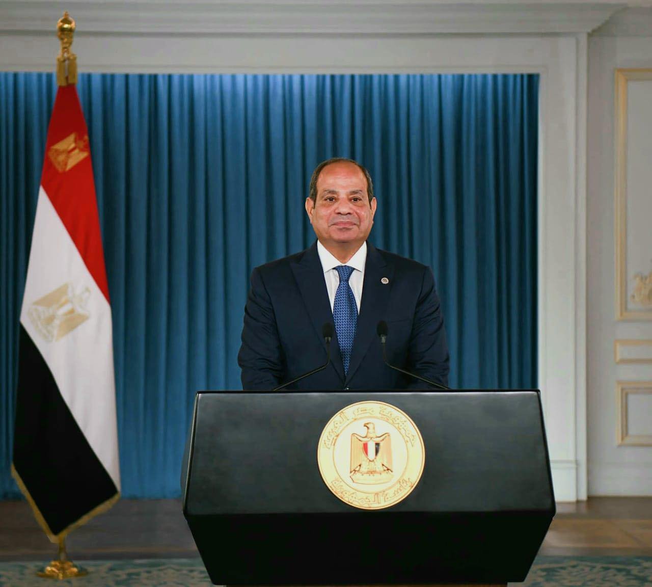 السيسي في ذكرى 23 يوليو مستمرون في بناء الجمهورية الجديدة 
