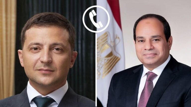 السيسي يتلقى اتصالًا من زيلينسكي ويؤكد دعم مصر لحل سلمي للأزمة الأوكرانية 