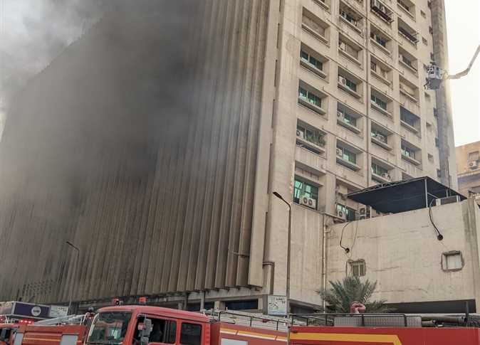 لقطات خاصة من جريدة الوطن اليوم توثق تفاصيل حريق سنترال رمسيس
