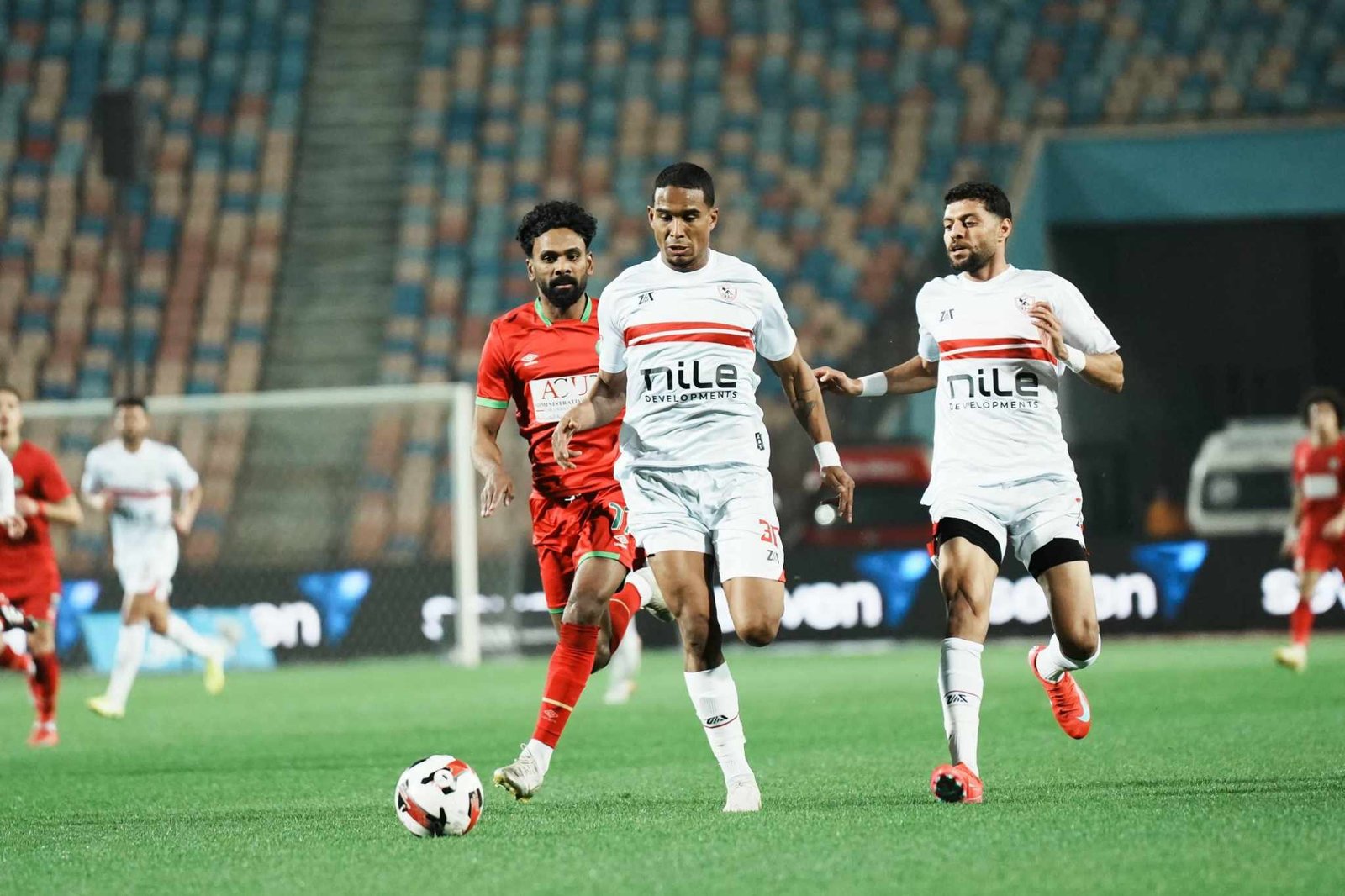 الزمالك يتقدم بهدف مبكر على مودرن سبورت في مباراة الجولة الثالثة 