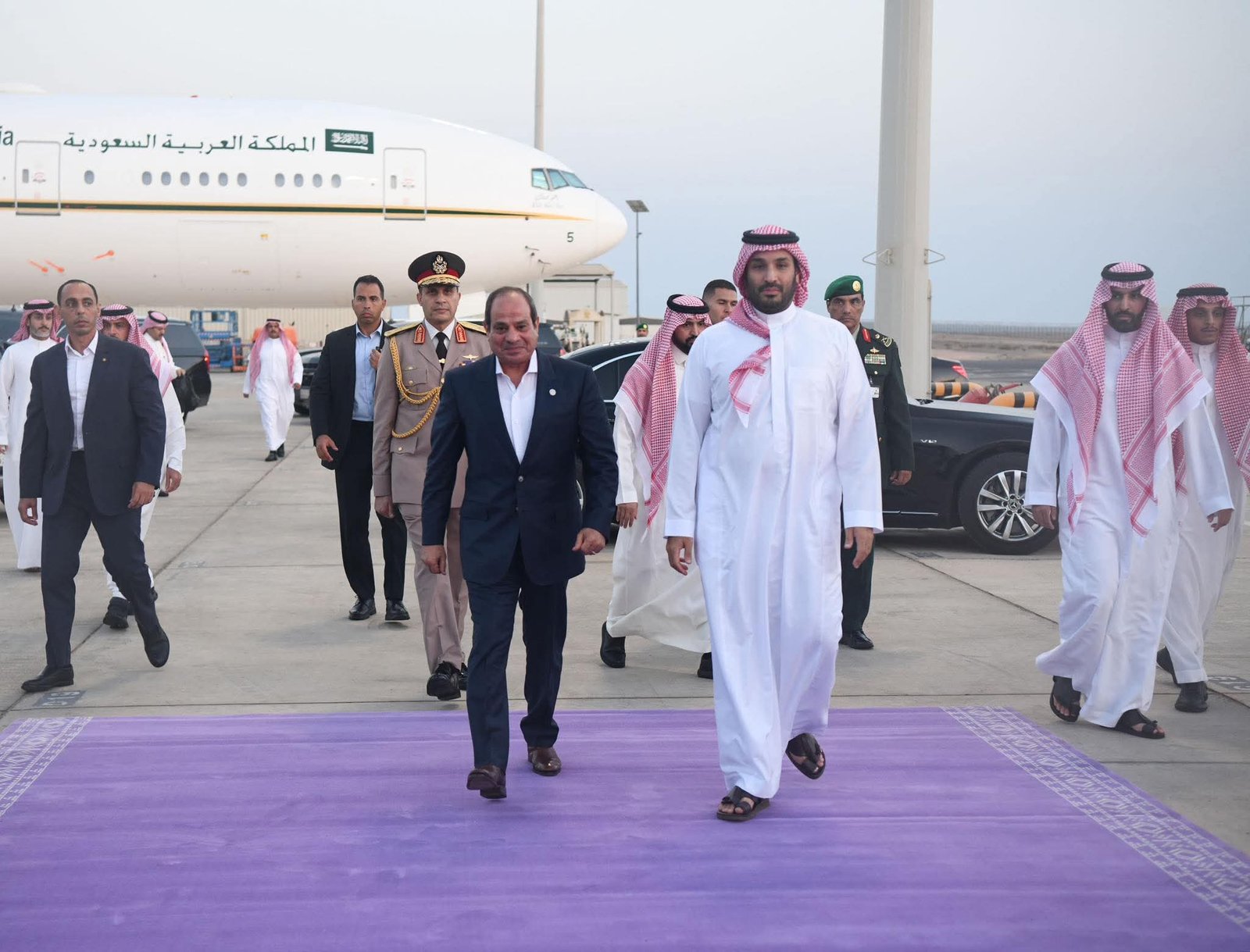 السيسي وبن سلمان يبحثان التعاون الثنائي والقضايا الإقليمية في نيوم السعودية 