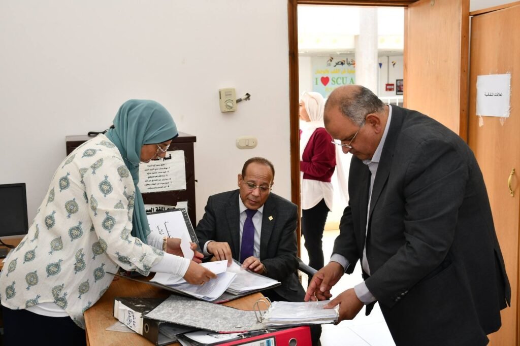 جولات ميدانية بجامعة قناة السويس لمتابعة استعدادات الدعم الأكاديمي