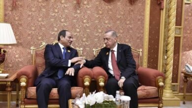 الرئيس السيسي وأردوغان يبحثان من الدوحة تعزيز التعاون ورفض العدوان الإسرائيلي 