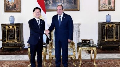 الرئيس السيسي يستقبل مبعوث كوريا الجنوبية ويؤكد تعزيز العلاقات الثنائية 