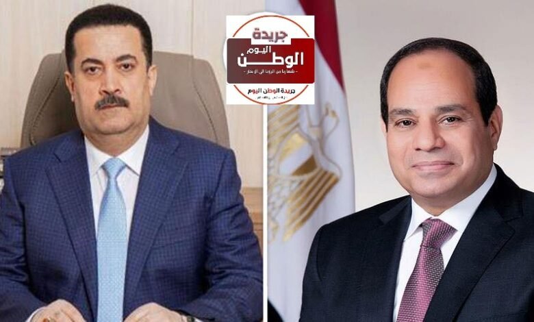 الرئيس عبد الفتاح السيسي يبحث مع السوداني التعاون الثنائي ويدين عدوان قطر