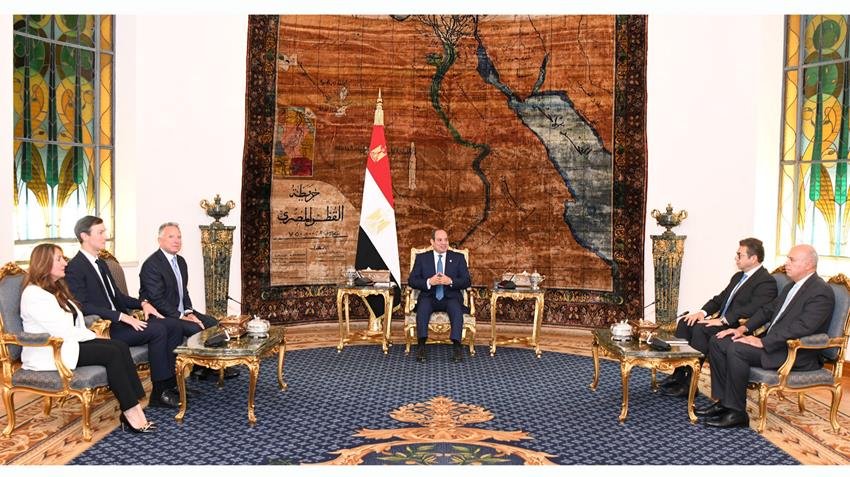 السيسي يستقبل المبعوث الأمريكي وكبير مستشاري ترامب