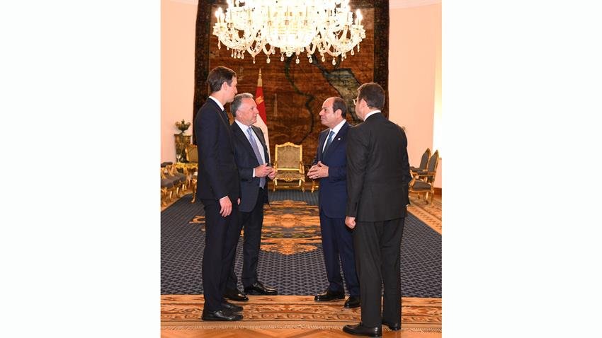 السيسي يستقبل المبعوث الأمريكي وكبير مستشاري ترامب