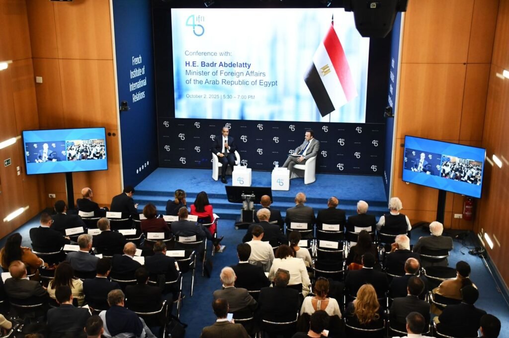  وزير الخارجية يستعرض رؤية مصر للأمن الإقليمي والدولي بباريس 