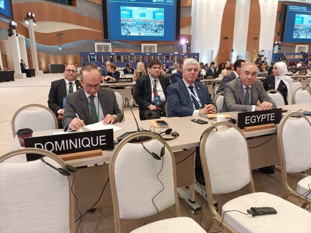 وزير التعليم العالي يلقي كلمة مصر في المؤتمر العام لليونسكو بسمرقند