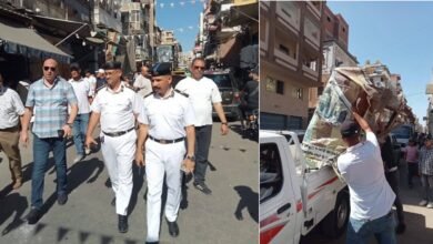  الأجهزة التنفيذية والأمنية تواصل استمرار حملات الانضباط بشوارع بورسعيد للأسبوع الرابع