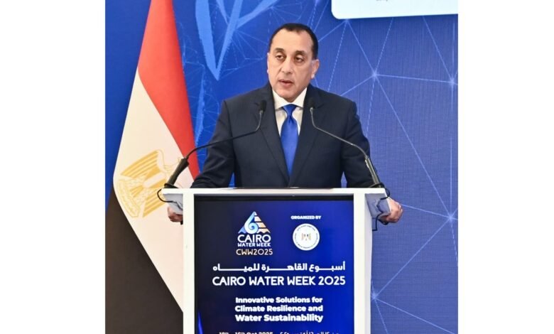 الدكتور مصطفي مدبولي رئيس الوزراء يشهد ختام أسبوع القاهرة الثامن للمياه 