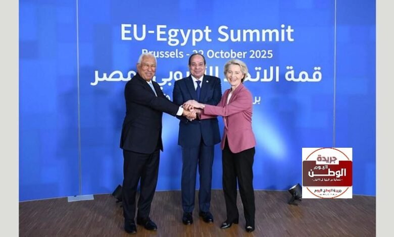 الرئيس السيسي يؤكد في القمة الأوروبية أهمية الشراكة الاستراتيجية