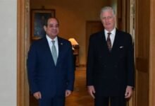 الرئيس المصري عبد الفتاح  السيسي يشكر ملك بلجيكا