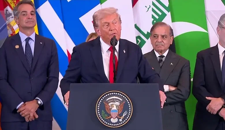 ترامب في قمة شرم الشيخ إعمار غزة يتطلب نزع السلاح