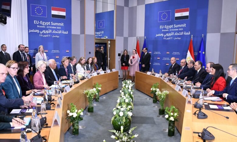 القمة المصرية الأوروبية تبحث السلام بغزة وتعزيز الاستقرار الإقليمي المشترك
