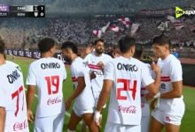 الزمالك يتقدم علي زيسكو بهدف الجزيرى في نهاية الشوط الاول  