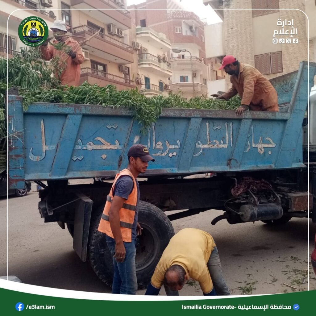 محافظ الإسماعيلية يتابع مواصلة تطوير الحدائق ورفع كفاءة المداخل الرئيسية