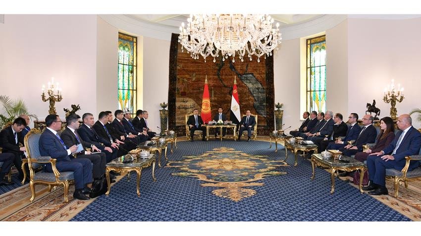 الرئيس السيسي يبحث مع نظيره القرغيزي تعزيز التعاون والعلاقات المشتركة