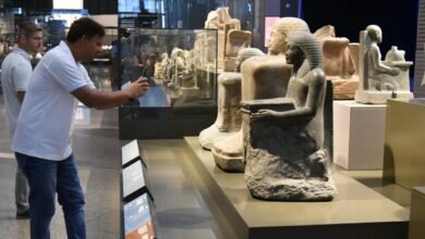 توافد جماهيري كثيف يواكب افتتاح أبواب المتحف المصري الكبير اليوم 