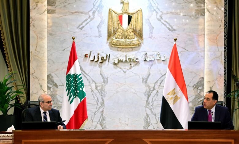 مدبولي وسلام يرأسان اللجنة العليا المصرية اللبنانية لتعزيز التعاون المشترك