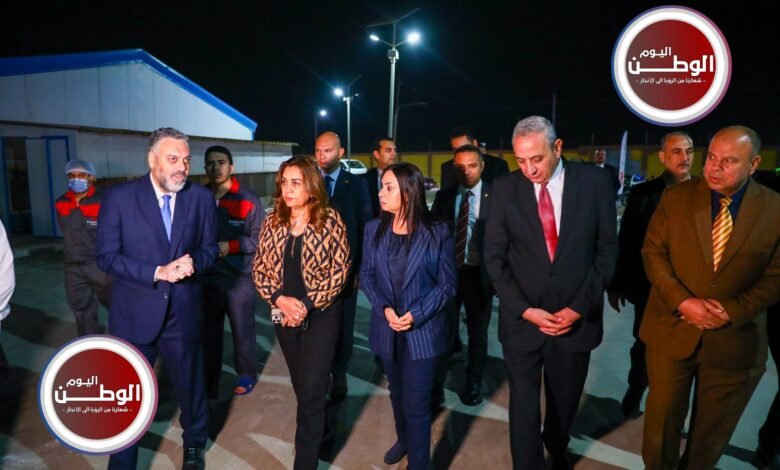 وزيرتا التنمية المحلية والتضامن الاجتماعي ومحافظ الغربية يتفقدون محطة طنطا لإنتاج البيض