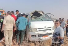 تعرف علي الاسماء إصابة 19 شخصاً في انقلاب ميكروباص على طريق مطروح إسكندرية الساحلي