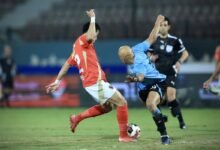 غزل المحلة يتقدم على الأهلي بهدف نظيف بعد مرور 15 دقيقة