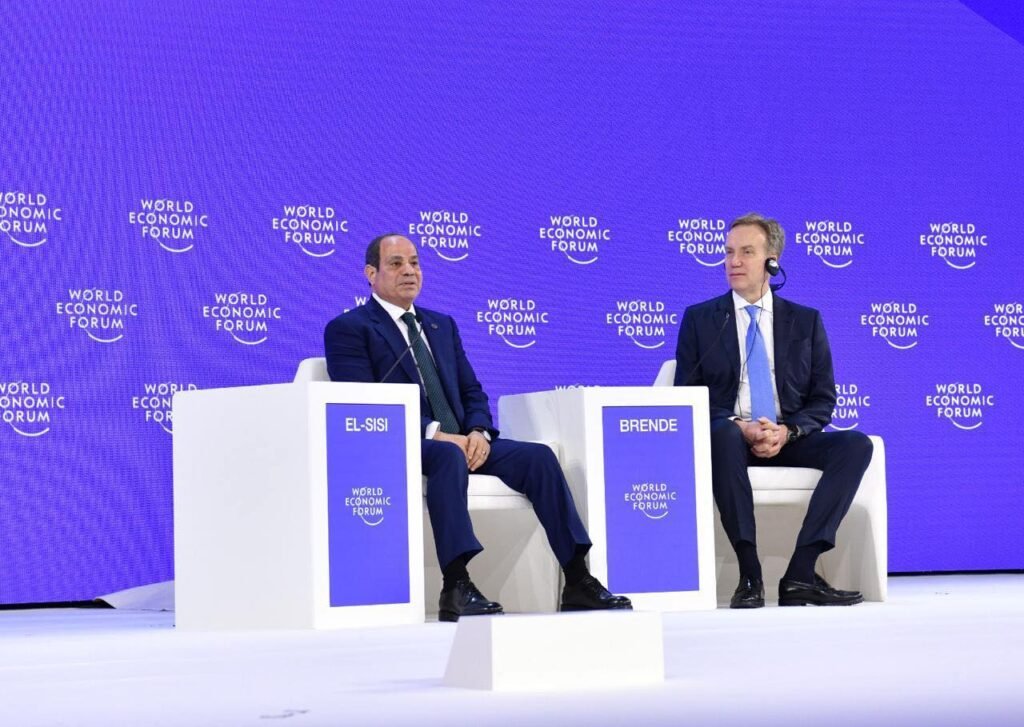 بيان كلمة الرئيس السيسي من دافوس: السلام والتنمية والشراكة الدولية ركائز مستقبل أكثر عدالة