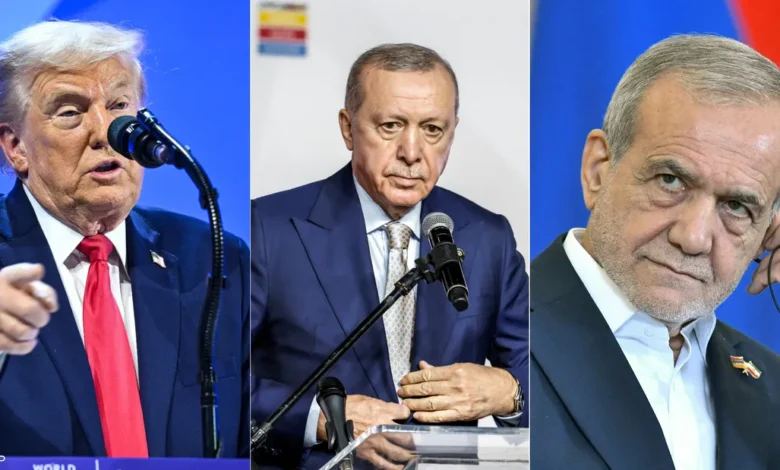 أردوغان يقترح قمة ثلاثية مع ترامب وبزشكيان لتهدئة أزمة إيران