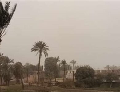 الارصاد الجوية تعلن تطورات طقس ظهيرة الإثنين 26 يناير رياح مثيرة للأتربة تصل 45 كم