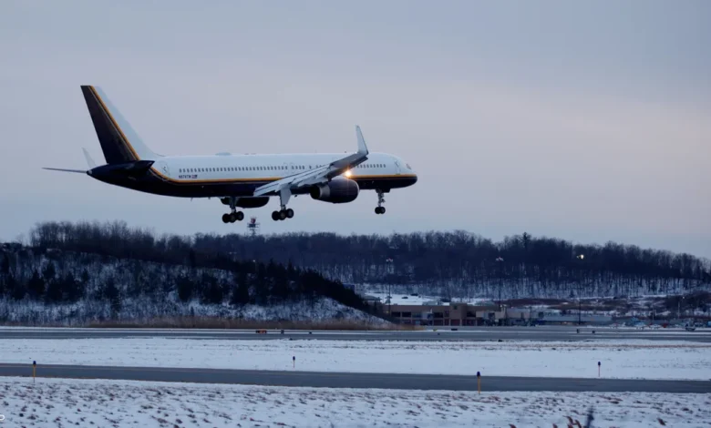 طائرة تقل الرئيس الفنزويلي المعتقل نيكولاس مادورو تصل إلى نيويورك