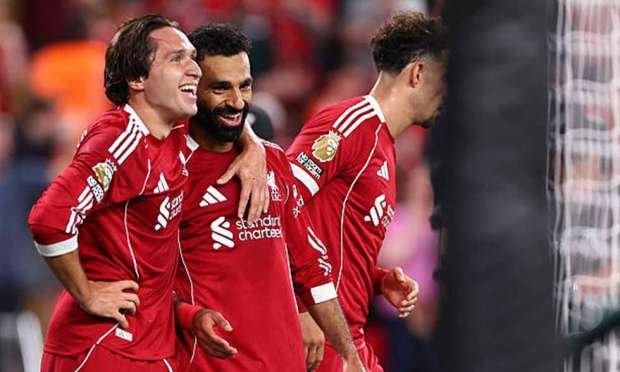 محمد صلاح يقود هجوم ليفربول المتوقع أمام كاراباخ في ختام دوري الأبطال