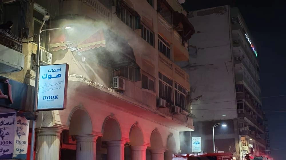 مصرع شاب خنقًا في حريق هائل بمطعم بحي الشرق بورسعيد