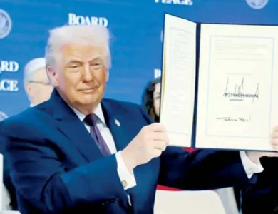 ترامب في أول اجتماع لمجلس السلام نعمل من أجل مستقبل أفضل لغزة