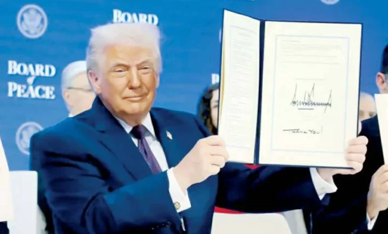 ترامب في أول اجتماع لمجلس السلام نعمل من أجل مستقبل أفضل لغزة