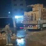 حادث انقلاب سيارتي مواد بترولية ومخلفات يشل حركة المرور على دائري صفط اللبن