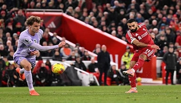 ليفربول أمام برايتون ومحمد صلاح كابوس دائم لبرايتون.. 10 أهداف و8 تمريرات حاسمة في 19 مباراة