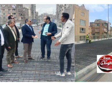 محافظ الشرقية يتفقد التجهيزات النهائية لصب آخر بلاطة كوبري الصاغة بمدينة الزقازيق