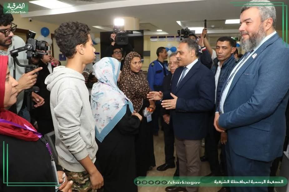 محافظ الشرقية يفتتح مستشفى ٢٥ يناير بالشبراوين لخدمات طبية مجانية بمدينة ههيا